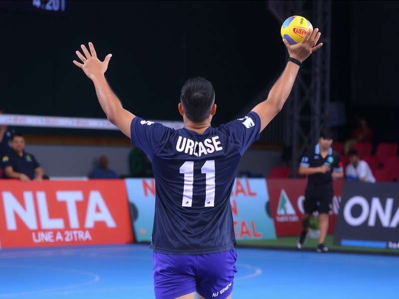 Indian Handball Glory Player Celebration